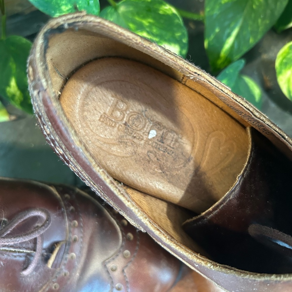 Born Oxford brown leather heels vintage style - Picture 5 of 5